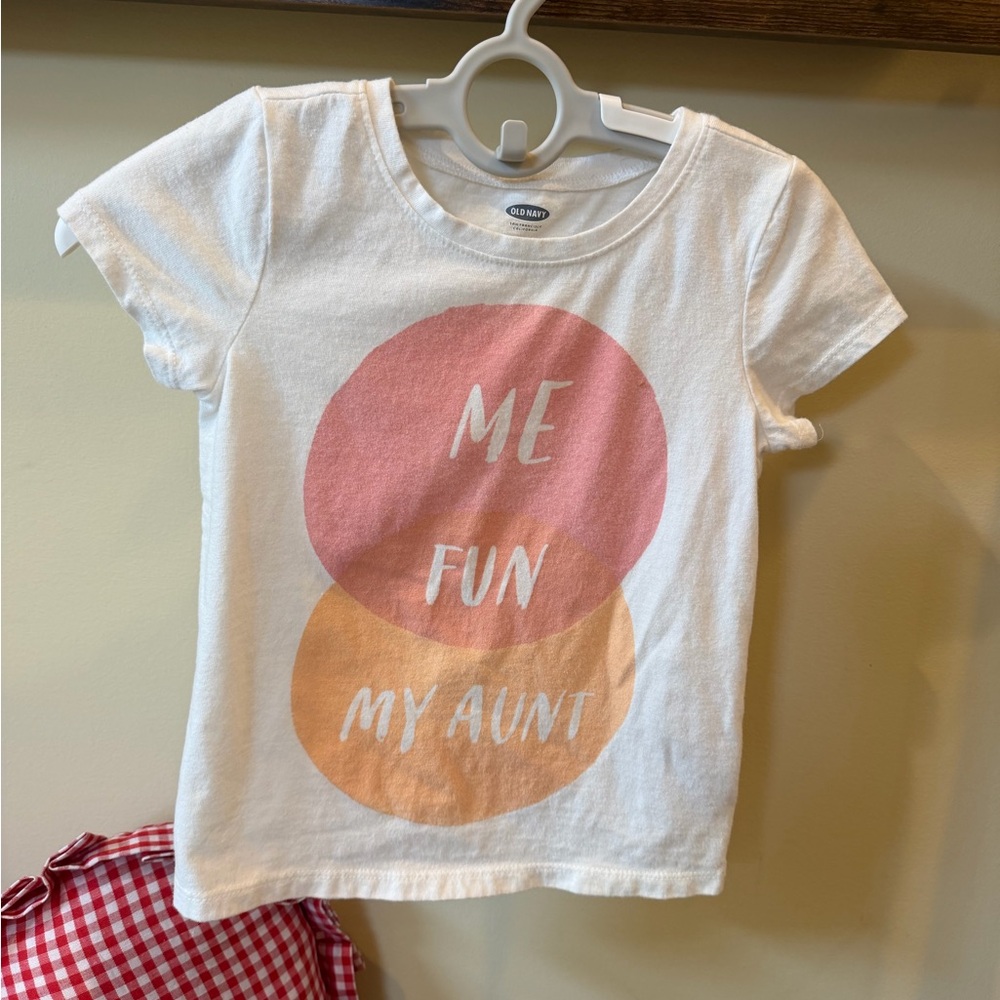 Old Navy Toddler Girls AUNT Tee Shirt Size 3T